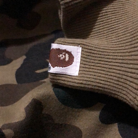 A bathing ape crewneck sweater camo green - Picture 3 of 3